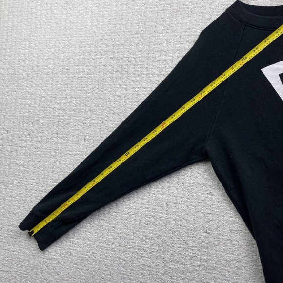 Levi's Graphic Sweatshirt Pullover Women Sz S Black w/ Classic Retro White Logo - Picture 9 of 13